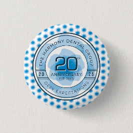 Harmony Dental 20th Anniversary Button Knapp