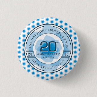 Harmony Dental 20th Anniversary Button Knapp