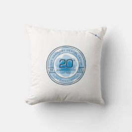 Harmony Dental 20th Anniversary Throw Pillow Kudde
