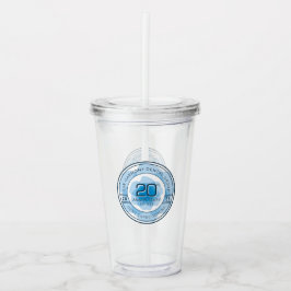 Harmony Dental 20th Anniversary Tumbler with Straw Take Away Mugg