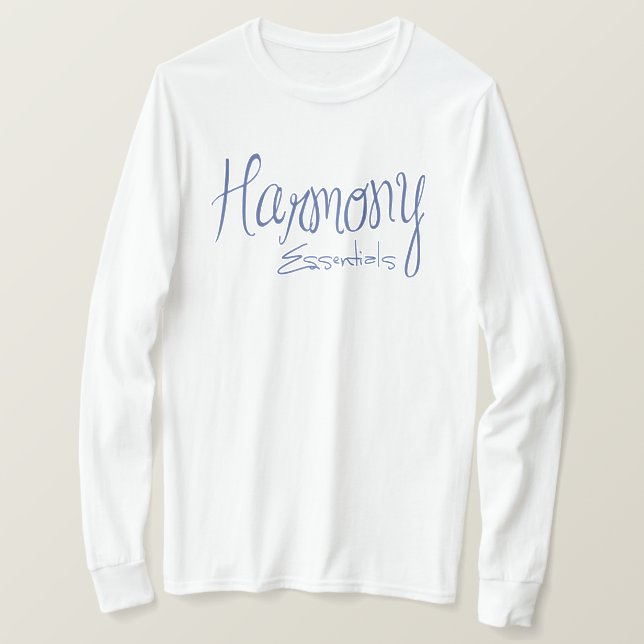 Harmony Essentials Unisex T-shirt (blå) (Design framsida)