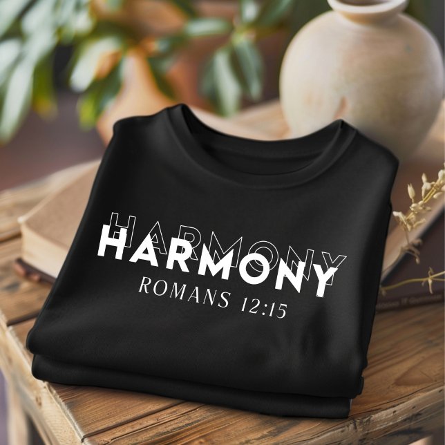 Harmony för manar and Women Christian T-Shirt (Skapare uppladdad)