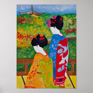 Harmony Geisha Print Poster