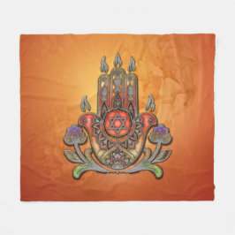 Harmony i färg och form fleecefilt