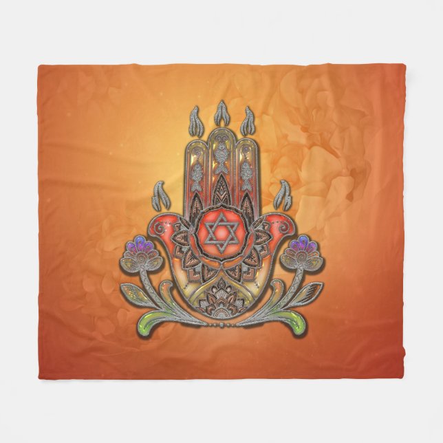 Harmony i färg och form fleecefilt (Framsidan (Horisontell))