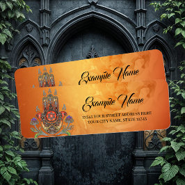 Harmony i färg och form returadress etikett