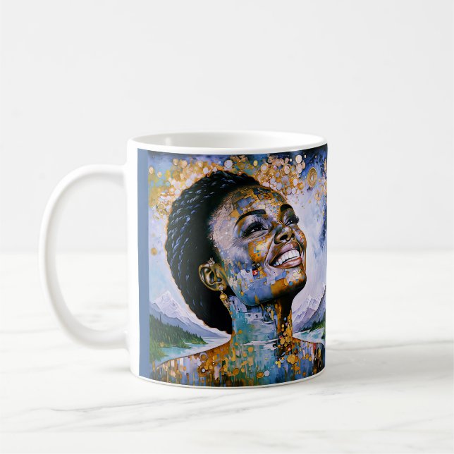 "Harmony i Guld och Himmel" Kaffemugg (Vänster)
