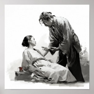 Harmony i Kärlek: japanska par Poster