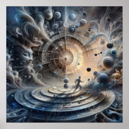 Harmony in Chaos - Abstrakt Art - Surreal Digital Poster