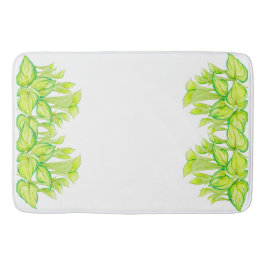 "Harmony in Grönt" på en badmatt Badrumsmatta