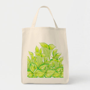 "Harmony in Grönt" på Livsmedel Tote Bag Tygkasse