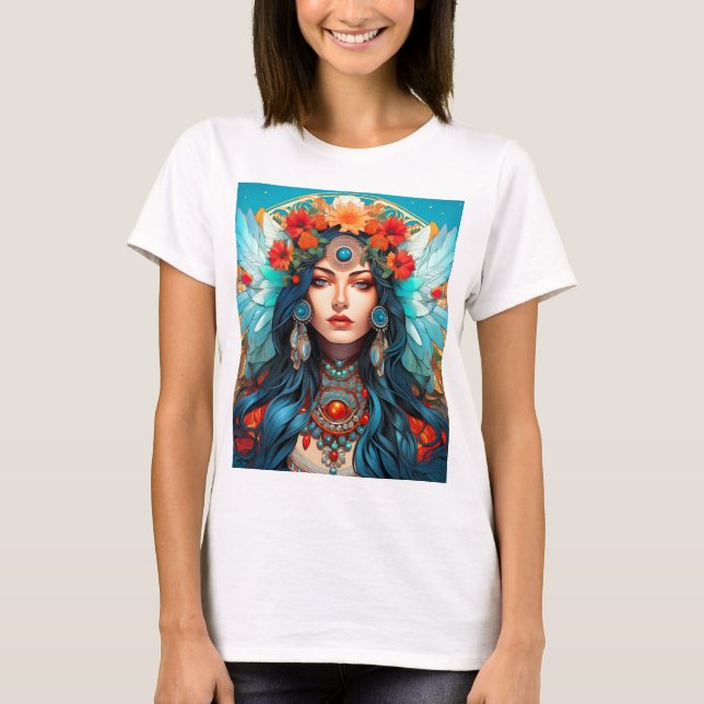 Harmony in Heritage - Art nouveau Design T Shirt (Framsida)