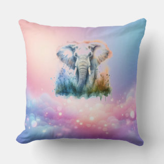 "Harmony in Kärlek: Elephant Peace Pillow for Newl Kudde