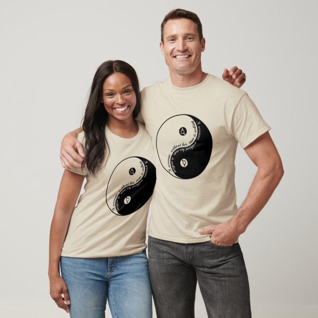 Harmony in Motion Par-Yin Yang-tröja - Evig T Shirt (Unisex)