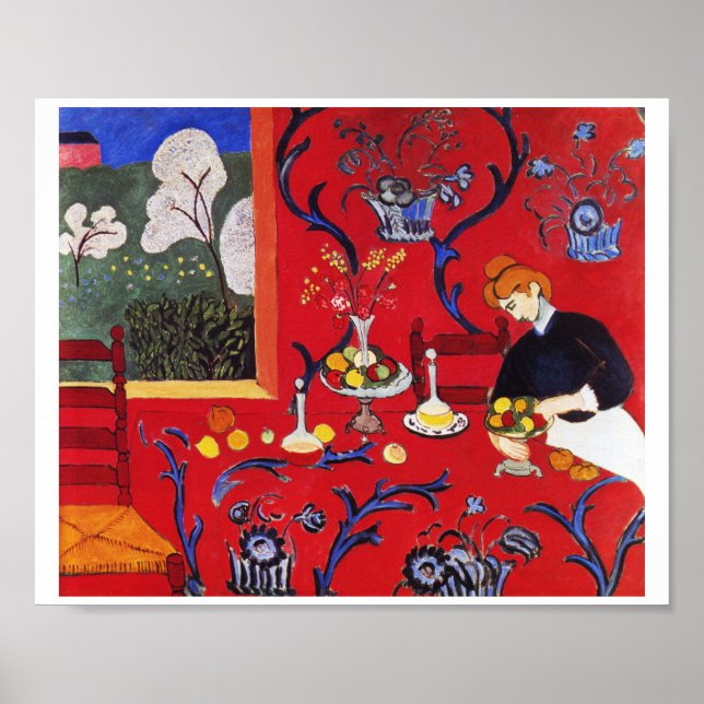 Harmony in Red, Matisse Poster (Framsidan)