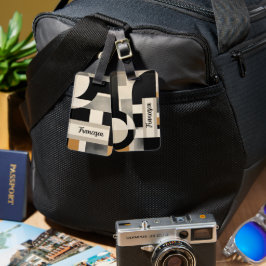 Harmony in Shades: Abstrakt B & w:s sammansättning Bagagebricka