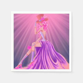 "Harmony in Stardust" A Glamous Steampunk Queen Pappersservett