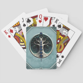 Harmony in teal, Mystical Livets träd. Casinokort