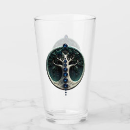 Harmony in teal, Mystical Livets träd. Glaskopp