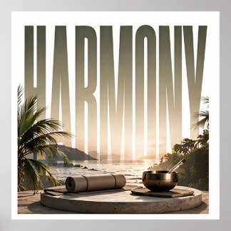 Harmony Lyx Wellness Redaktionell Livsstil Poster