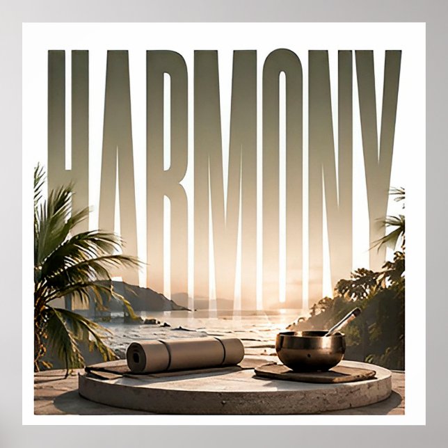 Harmony Lyx Wellness Redaktionell Livsstil Poster (Framsidan)