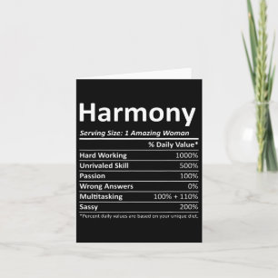 Harmony Nutrition Personligt Namn Rolig Jul Kort