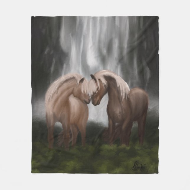 Harmony of Horses: Islands Serenity Fleecefilt (Framsidan)