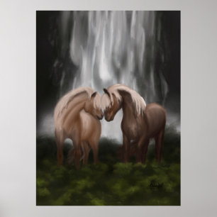 Harmony of Horses: Islands Serenity Poster