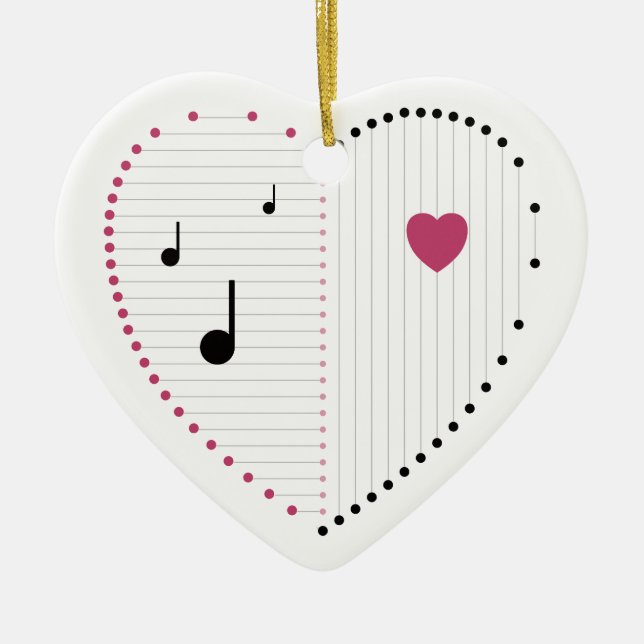 Harmony of Kärlek Julgransprydnad Keramik (Framsidan)