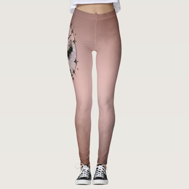Harmony of Movement The ballerina in the starlight Leggings (Framsida)