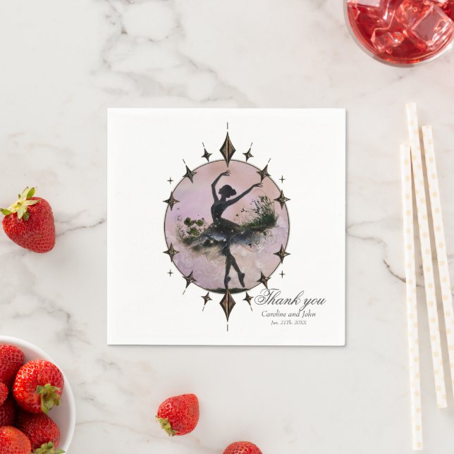 Harmony of Movement The ballerina in the starlight Pappersservett (Insitu)