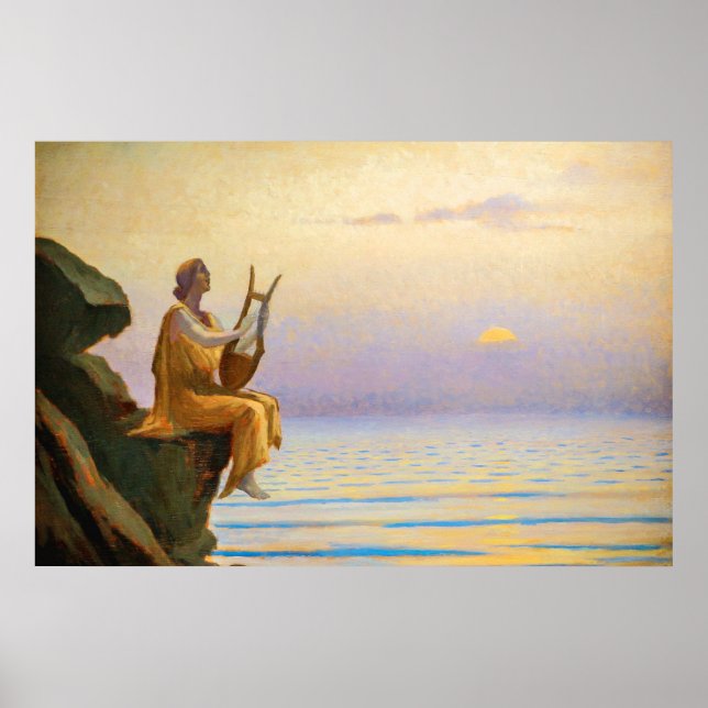 Harmony of Sea Evening av Alphonse Osbert Poster (Framsidan)