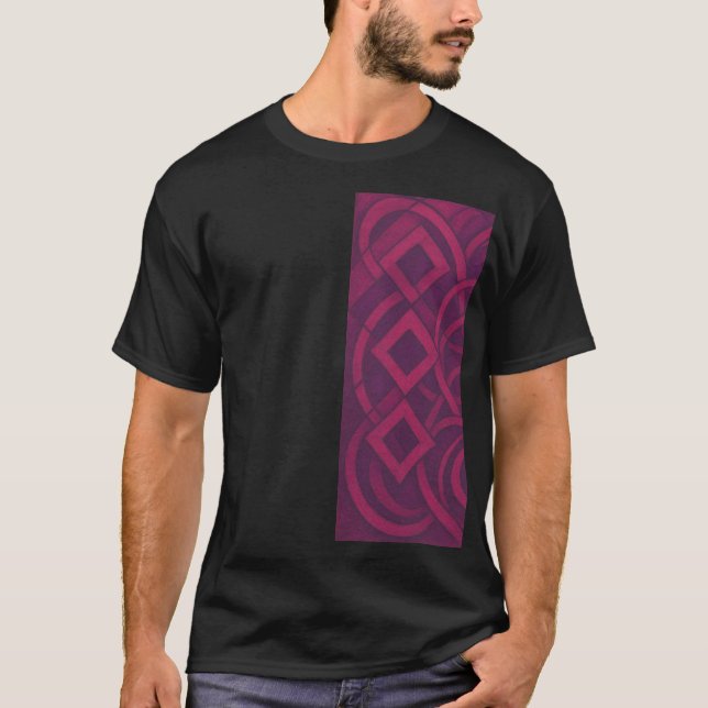Harmony of Shapes: The Beauty of Geometric Fig T Shirt (Framsida)