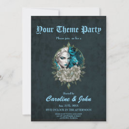 Harmony of the inslag, kvinnan med lejon. inbjudningar