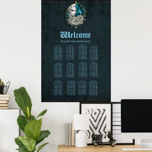 Harmony of the inslag, kvinnan med lejon. poster (Hemmakontoret)