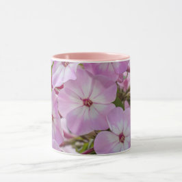 Harmony of Vår: Rosa Phlox Botanical Print Mugg
