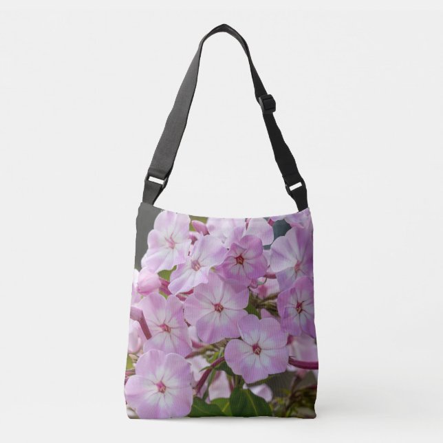 Harmony Phlox – Rosa trädgårdsblomning Axelväska (Framsida)