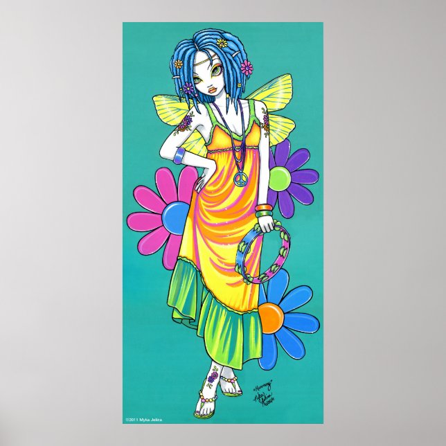 "Harmony" Poster för barnblommor (Framsidan)