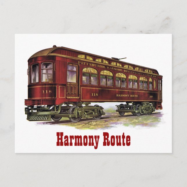 Harmony Route Järnvägskort Vykort (Framsida)