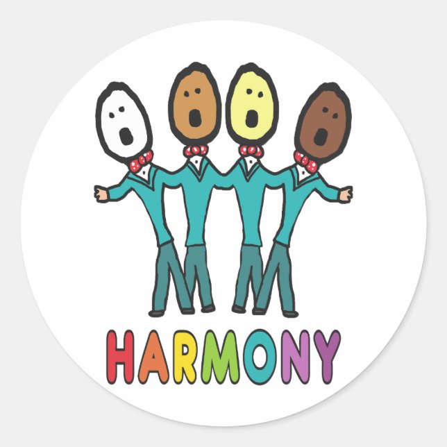 Harmony Runt Klistermärke (Framsida)
