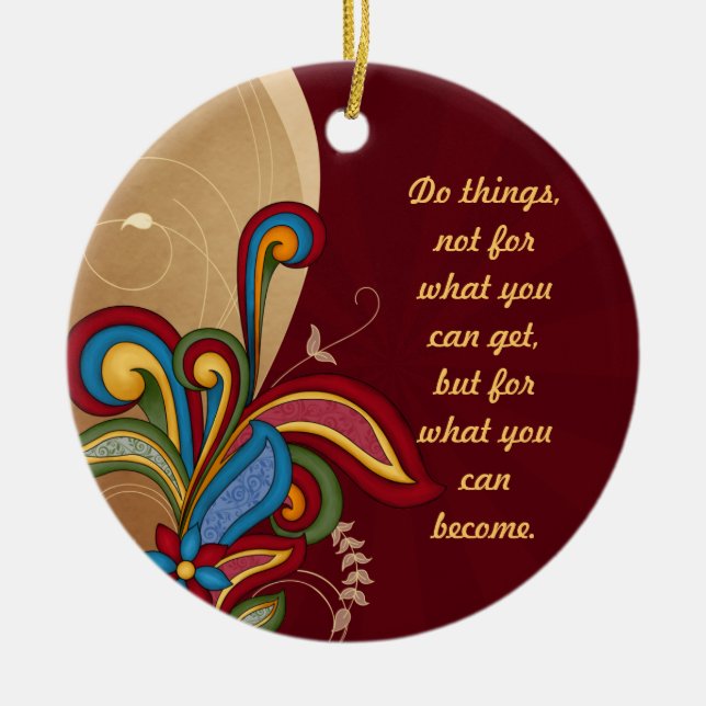 Harmony Swirl-bekräftelse Ornament (Framsidan)