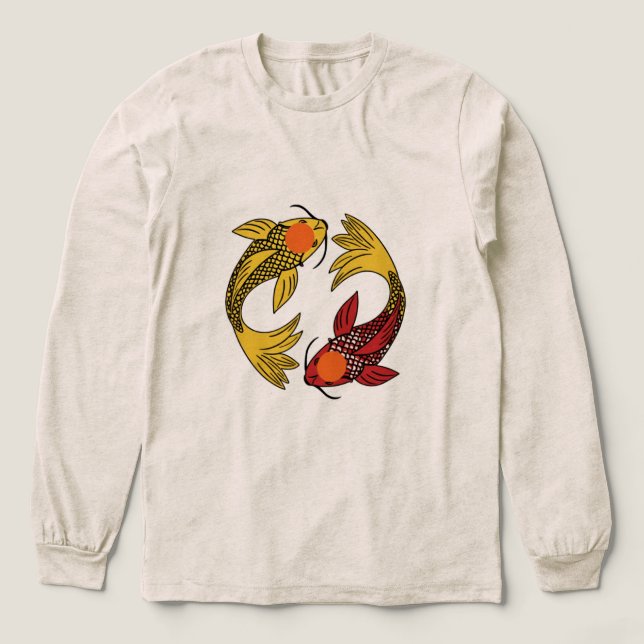 Harmony T-Shirt, Japanese koi fish T Shirt (Design framsida)