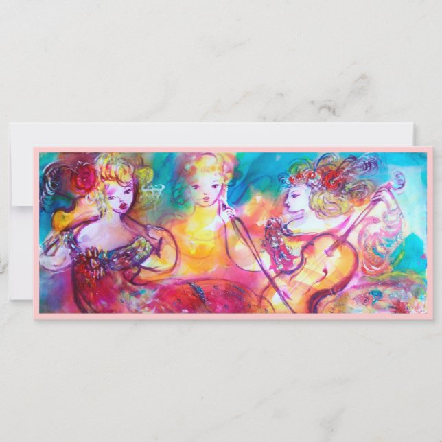 HARMONY TRIO VÅR CONERT, Champagne Metallic Inbjudningar (Framsida)