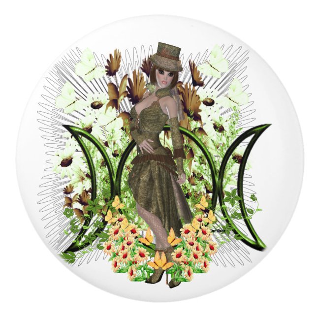 Harmony Triple Måne Design Knopp (Framsidan)