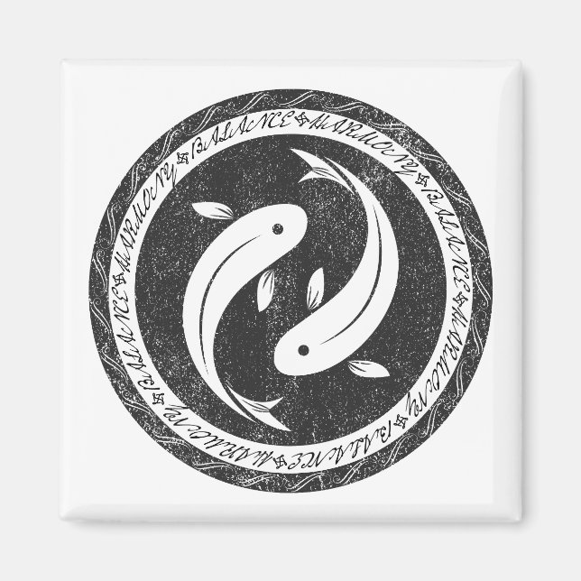 Harmony: Yin-Yang Fish magnet (Framsidan)