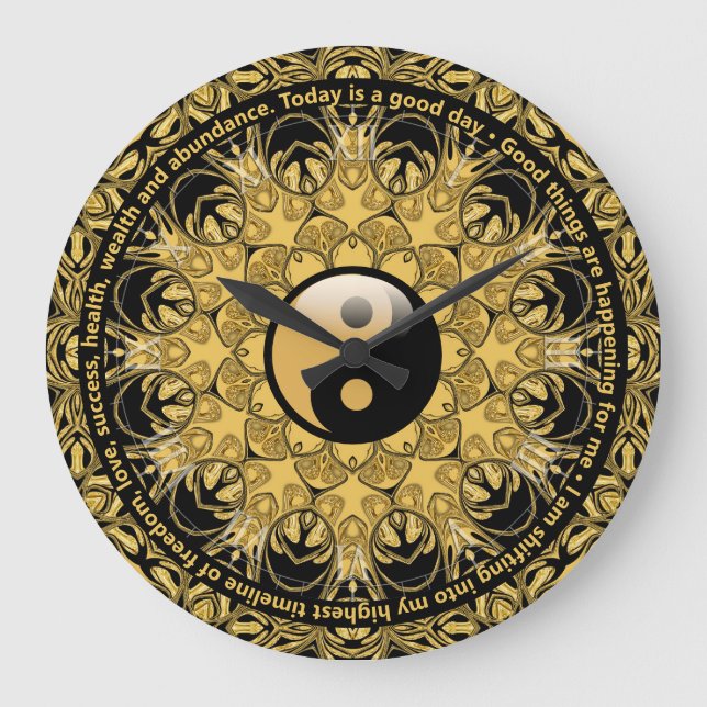 Harmonya - Balance Mandala Clock Stor Klocka (Framsida)
