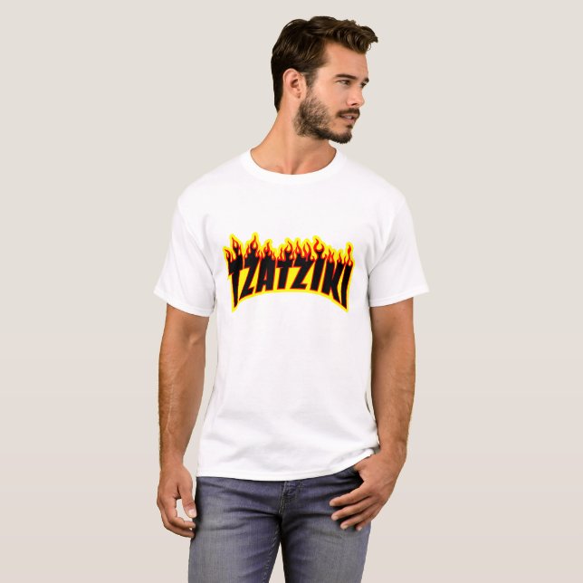 Härmtrast/Tzatziki T-shirt (Hel framsida)