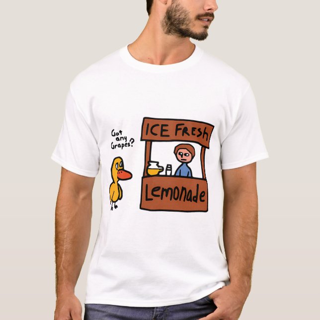 Harna Anka Sång, alla druvor lustigt T Shirt (Framsida)