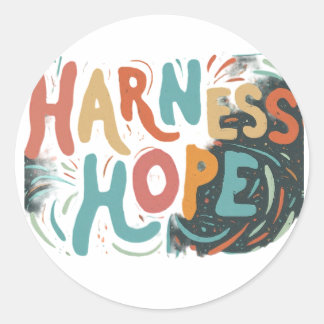 Harness Hope Runt Klistermärke
