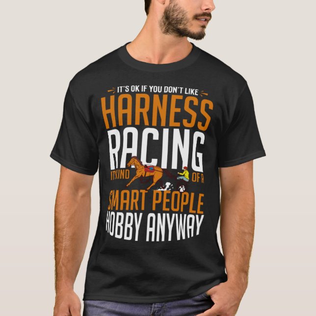 Harness Racing Horse Race Track Racer Trotting Hor T Shirt (Framsida)